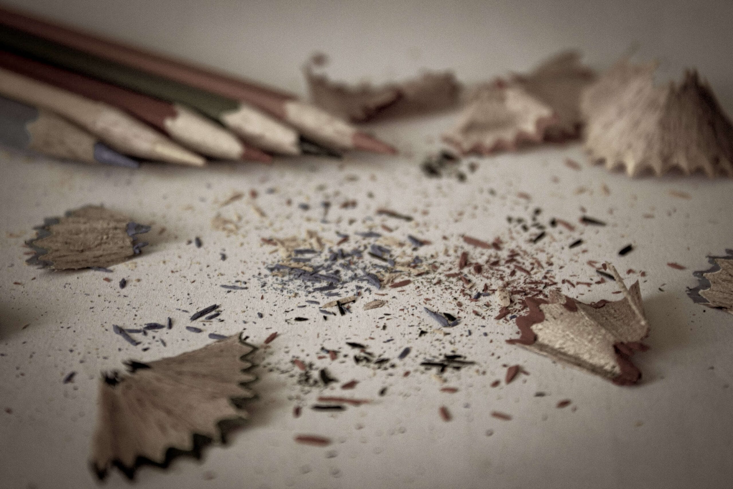 Pencils and shavings